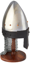 Load image into Gallery viewer, Miniature Medieval Norman Nasal Helmet SKU
