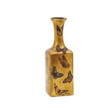 Load image into Gallery viewer, Gold butterfly print vase Set
